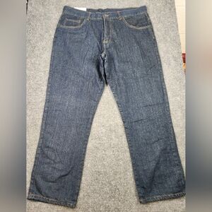 Adventuridge Mens Blue Jeans Buffalo Plaid Flannel Lined NWT- Size 40x32 (30)